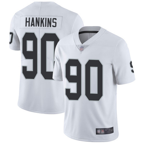Men Oakland Raiders Limited White Johnathan Hankins Road Jersey NFL Football 90 Vapor Jersey